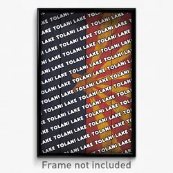 Tolani Lake Arizona Poster (AZ City Souvenir 11x17 Town Print)