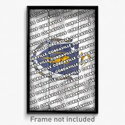 Cordaville Massachusetts Poster (MA City Souvenir 11x17 Town Print)