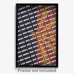 Red Mesa Arizona Poster (AZ City Souvenir 11x17 Town Print)