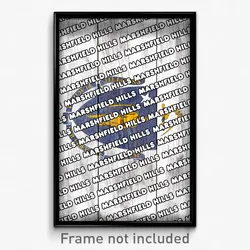 Marshfield Hills Massachusetts Poster (MA City Souvenir 11x17 Town Print)