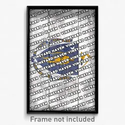 Vineyard Haven Massachusetts Poster (MA City Souvenir 11x17 Town Print)