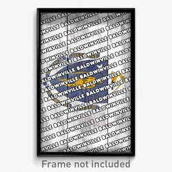 Baldwinville Massachusetts Poster (MA City Souvenir 11x17 Town Print)