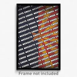 Mesquite Creek Arizona Poster (AZ City Souvenir 11x17 Town Print)