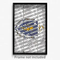 Hanscom AFB Massachusetts Poster (MA City Souvenir 11x17 Town Print)