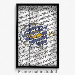 South Lancaster Massachusetts Poster (MA City Souvenir 11x17 Town Print)