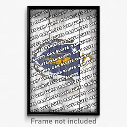 Oak Bluffs Massachusetts Poster (MA City Souvenir 11x17 Town Print)