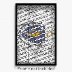 South Ashburnham Massachusetts Poster (MA City Souvenir 11x17 Town Print)
