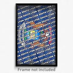 South Lyon Michigan Poster (MI City Souvenir 11x17 Town Print)