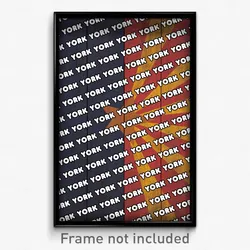 York Arizona Poster (AZ City Souvenir 11x17 Town Print)