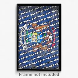Royal Oak Michigan Poster (MI City Souvenir 11x17 Town Print)