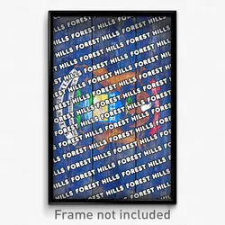 Forest Hills Michigan Poster (MI City Souvenir 11x17 Town Print)