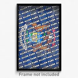 Allen Park Michigan Poster (MI City Souvenir 11x17 Town Print)