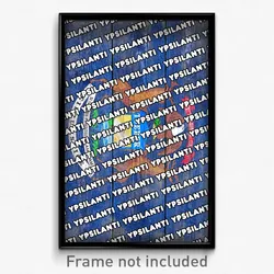Ypsilanti Michigan Poster (MI City Souvenir 11x17 Town Print)