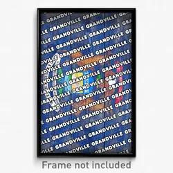 Grandville Michigan Poster (MI City Souvenir 11x17 Town Print)