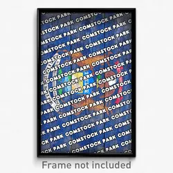 Comstock Park Michigan Poster (MI City Souvenir 11x17 Town Print)