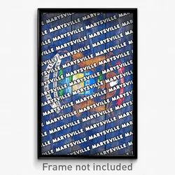 Marysville Michigan Poster (MI City Souvenir 11x17 Town Print)