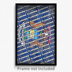 Flushing Michigan Poster (MI City Souvenir 11x17 Town Print)