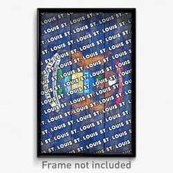 St. Louis Michigan Poster (MI City Souvenir 11x17 Town Print)