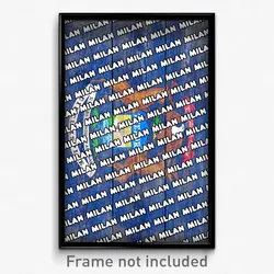 Milan Michigan Poster (MI City Souvenir 11x17 Town Print)