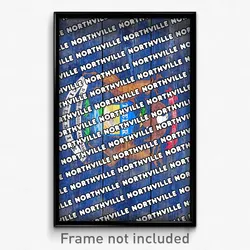 Northville Michigan Poster (MI City Souvenir 11x17 Town Print)