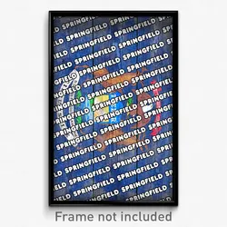 Springfield Michigan Poster (MI City Souvenir 11x17 Town Print)