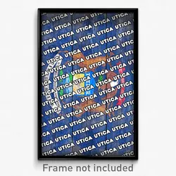 Utica Michigan Poster (MI City Souvenir 11x17 Town Print)