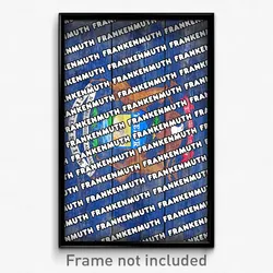 Frankenmuth Michigan Poster (MI City Souvenir 11x17 Town Print)