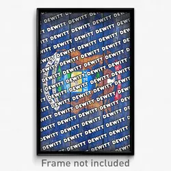 DeWitt Michigan Poster (MI City Souvenir 11x17 Town Print)