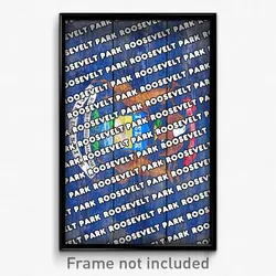 Roosevelt Park Michigan Poster (MI City Souvenir 11x17 Town Print)