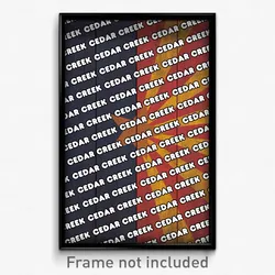 Cedar Creek Arizona Poster (AZ City Souvenir 11x17 Town Print)