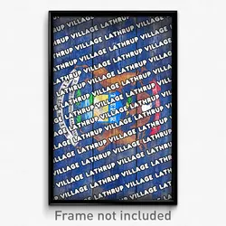 Lathrup Village Michigan Poster (MI City Souvenir 11x17 Town Print)