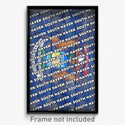 South Haven Michigan Poster (MI City Souvenir 11x17 Town Print)