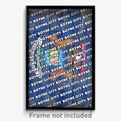 Boyne City Michigan Poster (MI City Souvenir 11x17 Town Print)