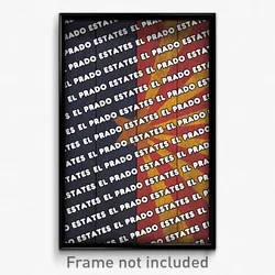 El Prado Estates Arizona Poster (AZ City Souvenir 11x17 Town Print)