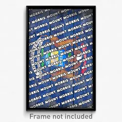 Mount Morris Michigan Poster (MI City Souvenir 11x17 Town Print)