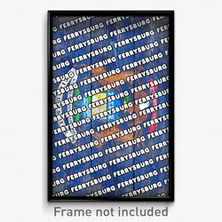 Ferrysburg Michigan Poster (MI City Souvenir 11x17 Town Print)