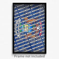 Beechwood Michigan Poster (MI City Souvenir 11x17 Town Print)