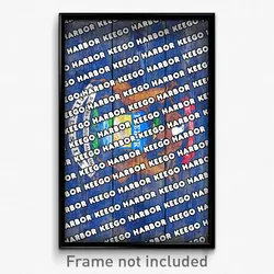 Keego Harbor Michigan Poster (MI City Souvenir 11x17 Town Print)