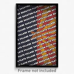 Sacaton Flats Village Arizona Poster (AZ City Souvenir 11x17 Town Print)