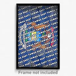East Tawas Michigan Poster (MI City Souvenir 11x17 Town Print)