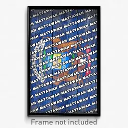 Mattawan Michigan Poster (MI City Souvenir 11x17 Town Print)