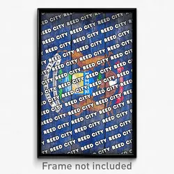 Reed City Michigan Poster (MI City Souvenir 11x17 Town Print)