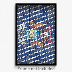 Edgemont Park Michigan Poster (MI City Souvenir 11x17 Town Print)