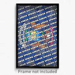 Spring Arbor Michigan Poster (MI City Souvenir 11x17 Town Print)