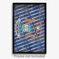 Jonesville Michigan Poster (MI City Souvenir 11x17 Town Print)