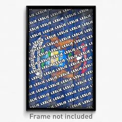 Leslie Michigan Poster (MI City Souvenir 11x17 Town Print)