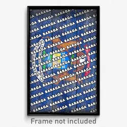 Baraga Michigan Poster (MI City Souvenir 11x17 Town Print)