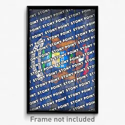 Stony Point Michigan Poster (MI City Souvenir 11x17 Town Print)