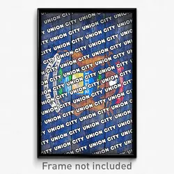 Union City Michigan Poster (MI City Souvenir 11x17 Town Print)