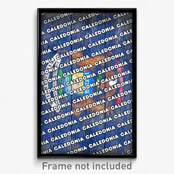 Caledonia Michigan Poster (MI City Souvenir 11x17 Town Print)